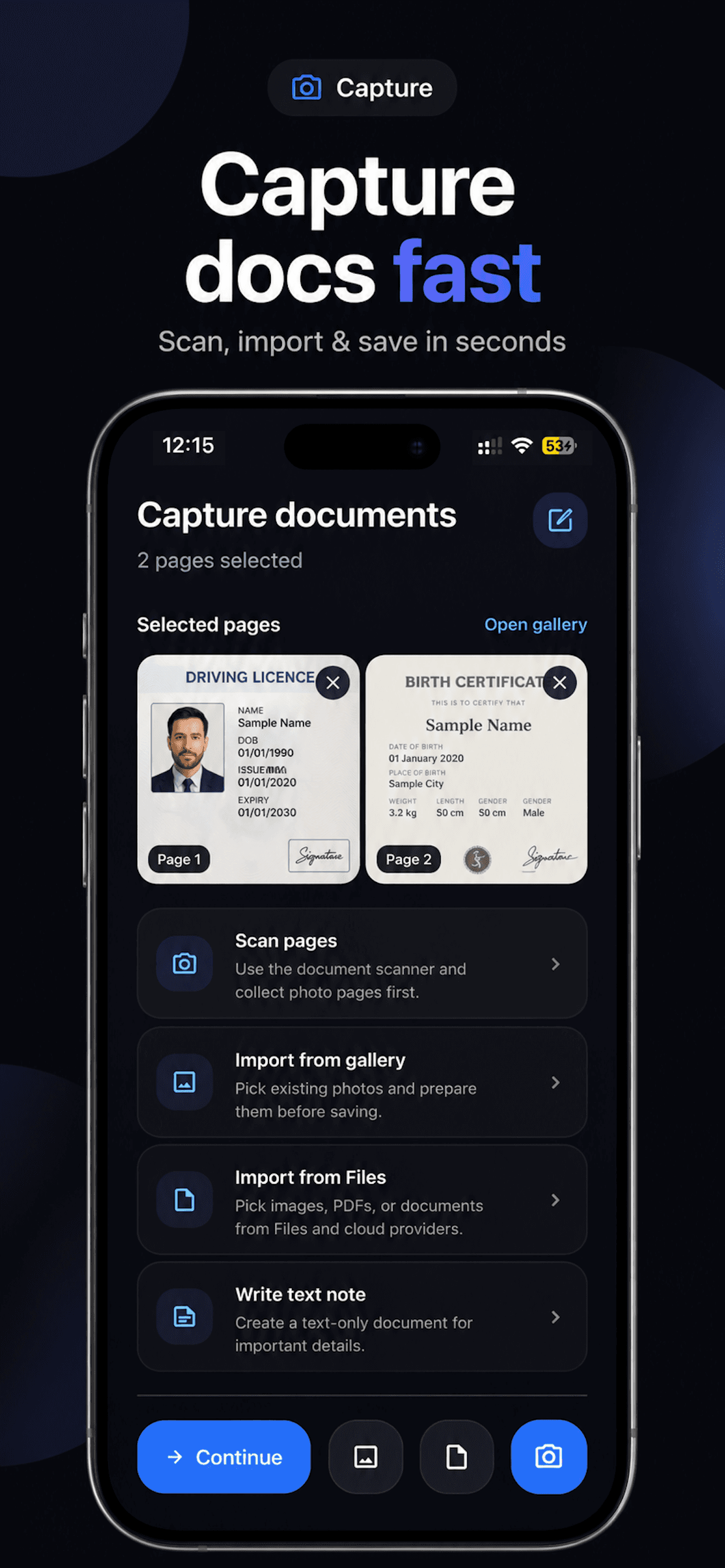 Capture documents poster